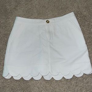Lilly Pulitzer Colette Scalloped White Skort